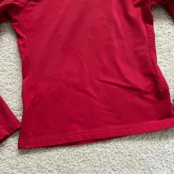 Descente 1/4 Zip Ski Snowboarding Outdoor Long Sleeve Shirt Sweater Red Size Med - Picture 16 of 16